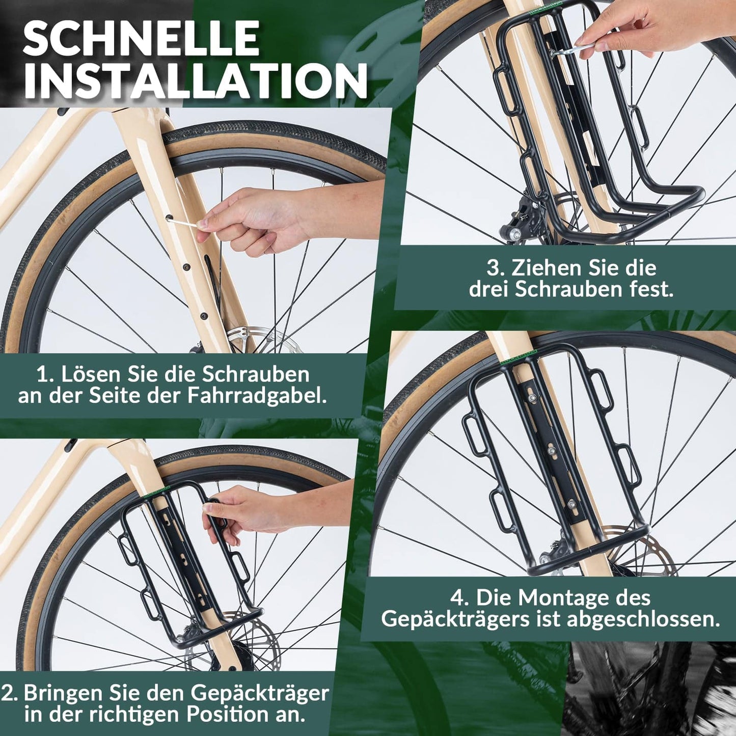 ROCKBROS hjólataska fyrir framgaffla, 2,7 l, vatnsheld