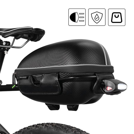 Vatnsheldur hjólapoki með hraðlosun og festingarfestingum 