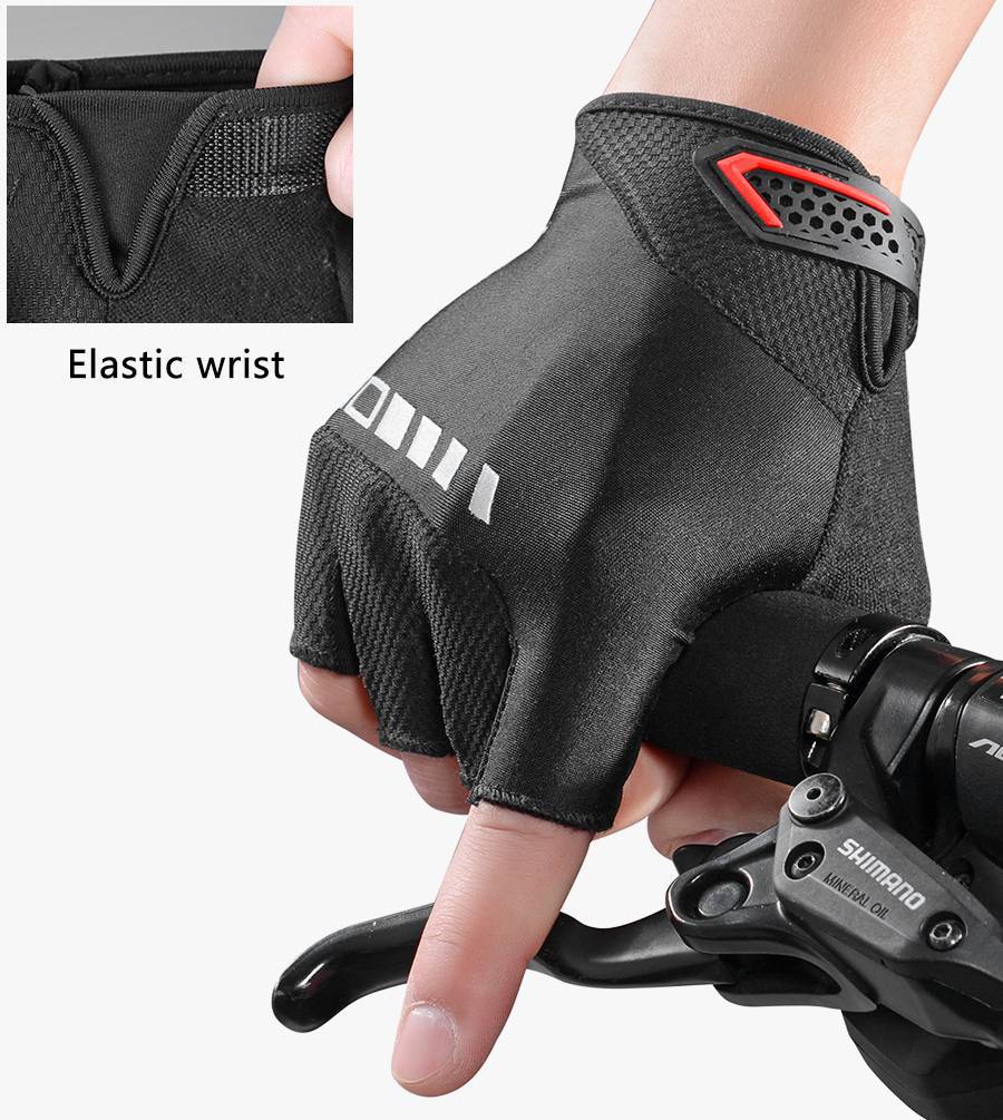 Half-finger MTB gloves for men and women, non-slip