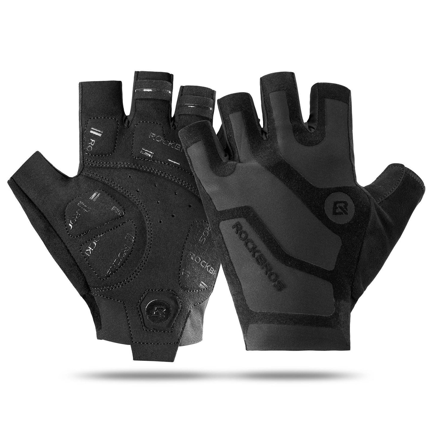 ROCKBROS Half-Finger Cycling Gloves, Shock-Absorbing and Non-Slip, Unisex