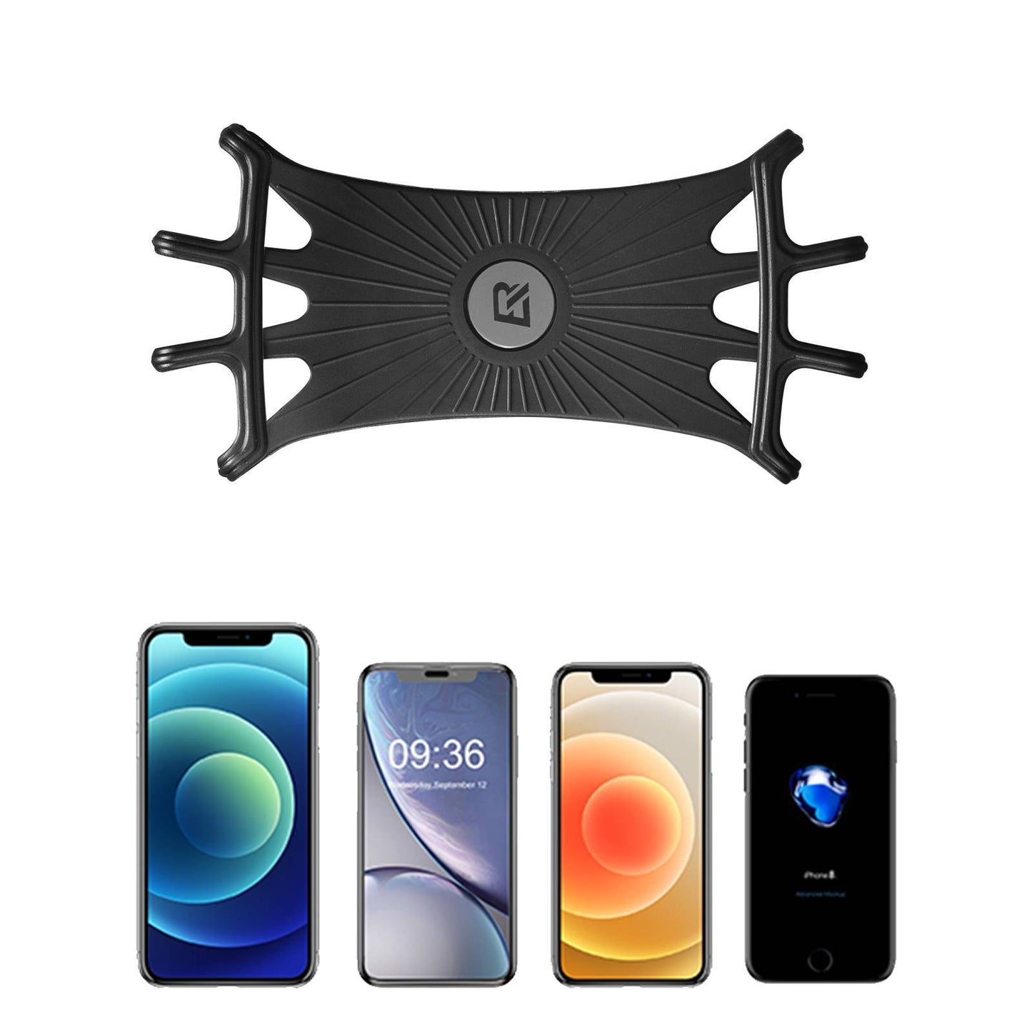 ROCKBROS Handyhalterung aus Silikon 360° Drehbar für Motorrad & Fahrrad