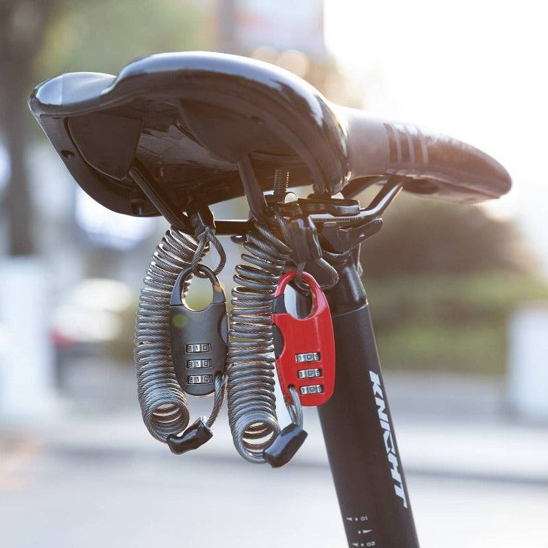 ROCKBROS Helmet Lock Cable Lock Lightweight Combination Lock