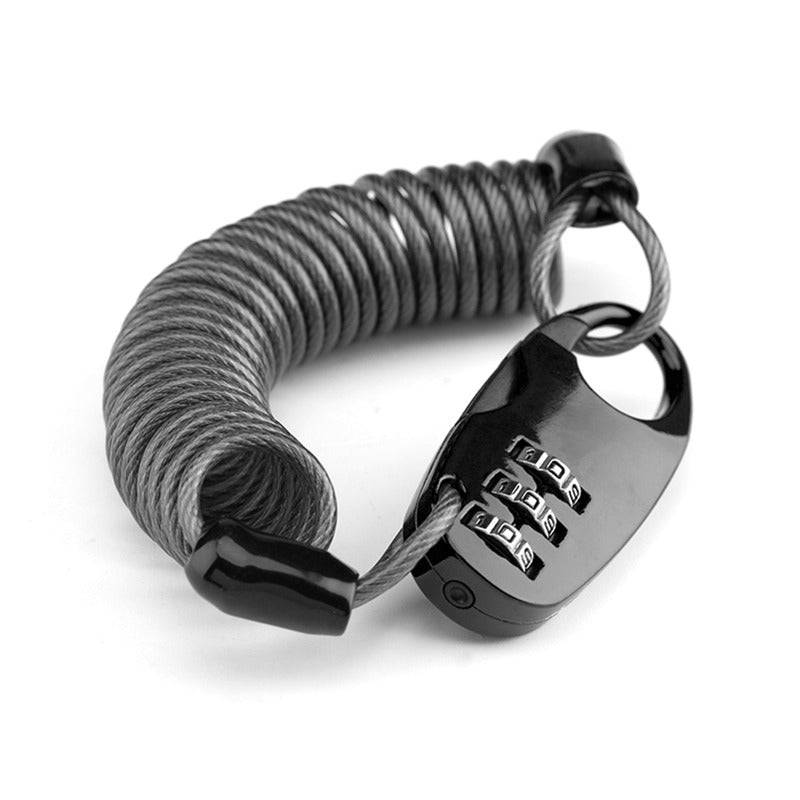 ROCKBROS Helmet Lock Cable Lock Lightweight Combination Lock