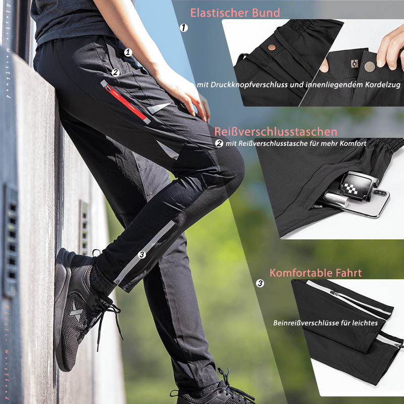 ROCKBROS Men's Breathable Cycling Shorts, Long, Sizes M-4XL