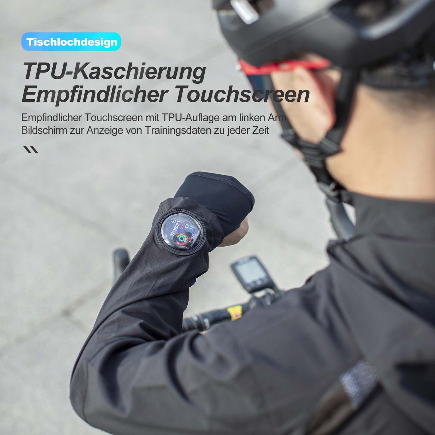 ROCKBROS Men's Softshell Jacket &amp; Pants Breathable Cycling Suit