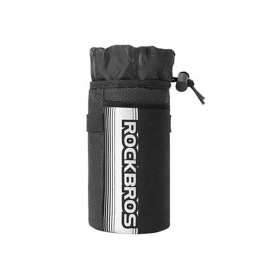 ROCKBROS Insulated Bicycle Handlebar Bag with Water Bottle Holder and Mobile Phone Pocket