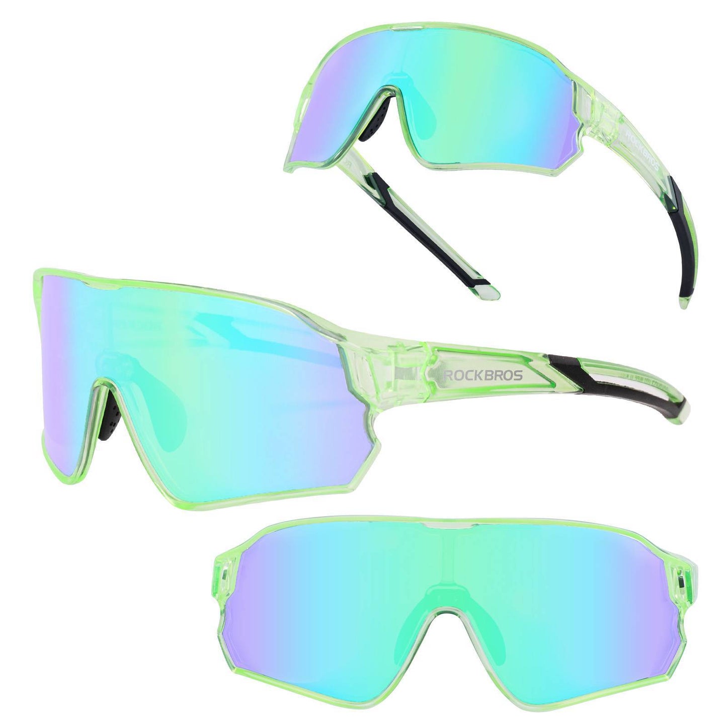 ROCKBROS Kinder Fahrradbrille UV400-Schutz Polarisierte Sonnenbrille