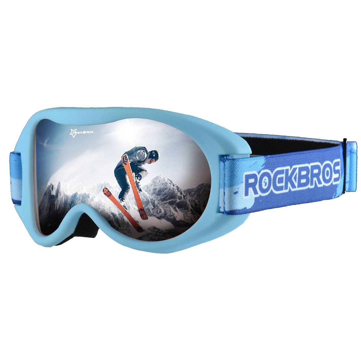 ROCKBROS Kinder Skibrille 100 % UV-Schutz winddicht Ski Schutzbrille