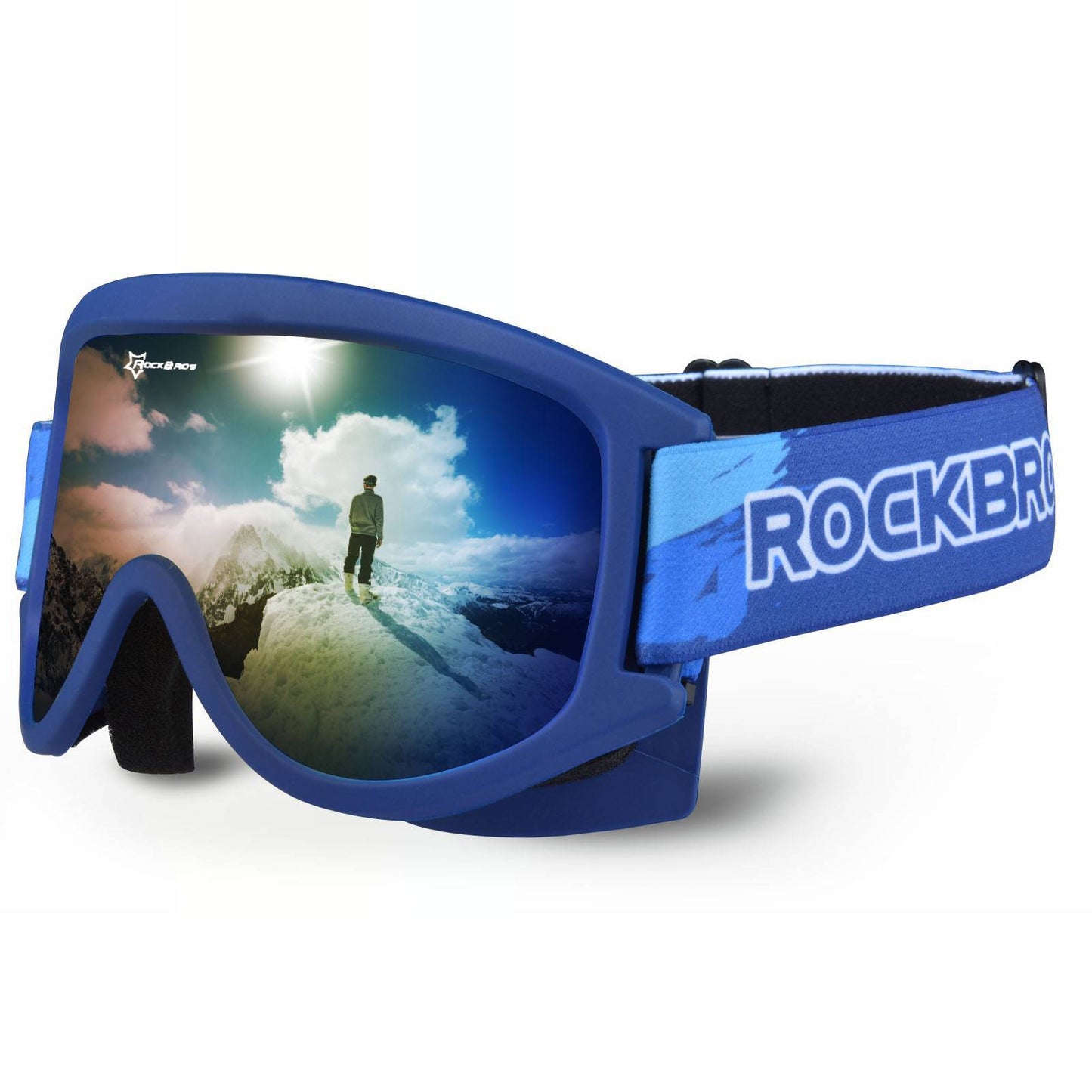 ROCKBROS Kinder Skibrille 100 % UV-Schutz winddicht Ski Schutzbrille