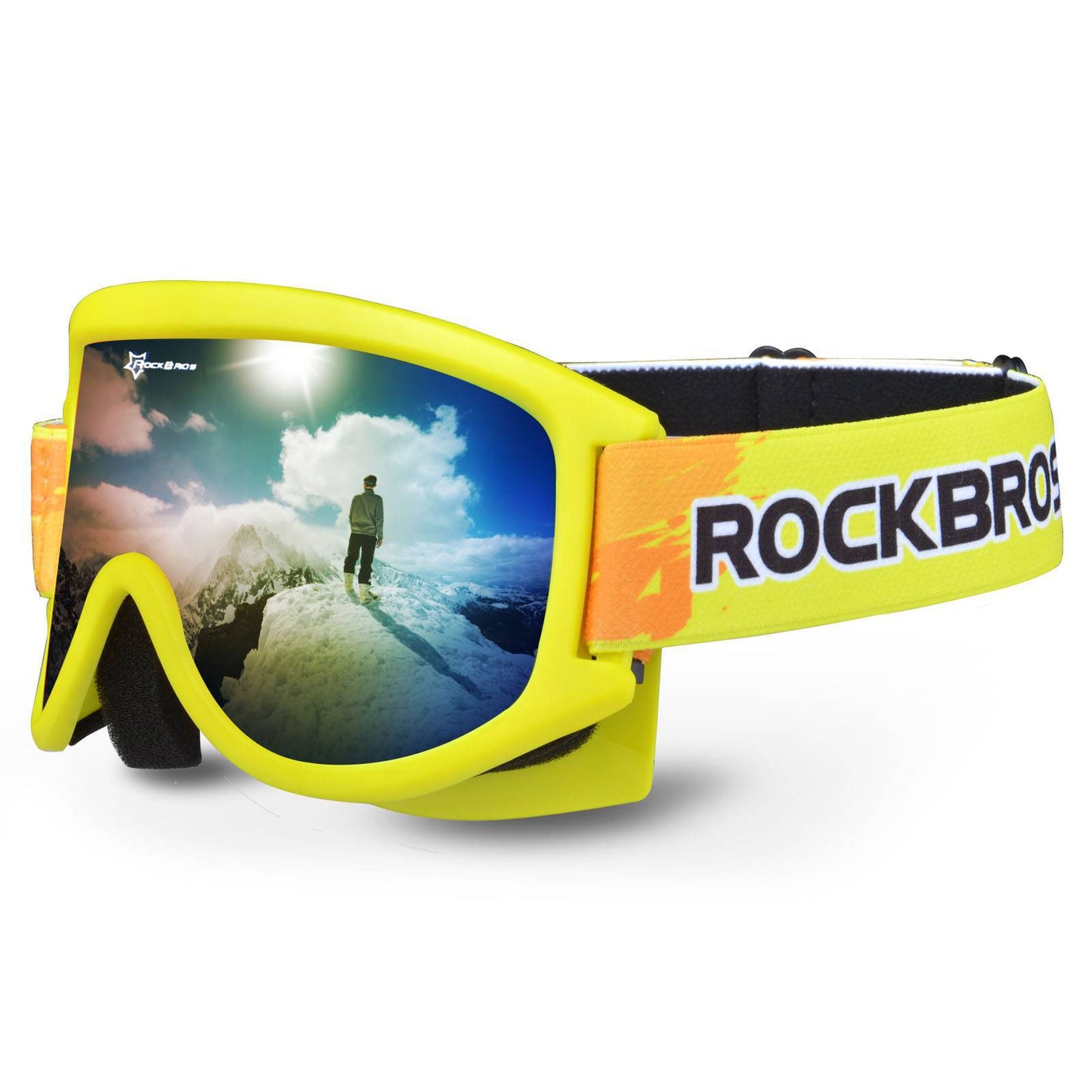 ROCKBROS Kinder Skibrille 100 % UV-Schutz winddicht Ski Schutzbrille