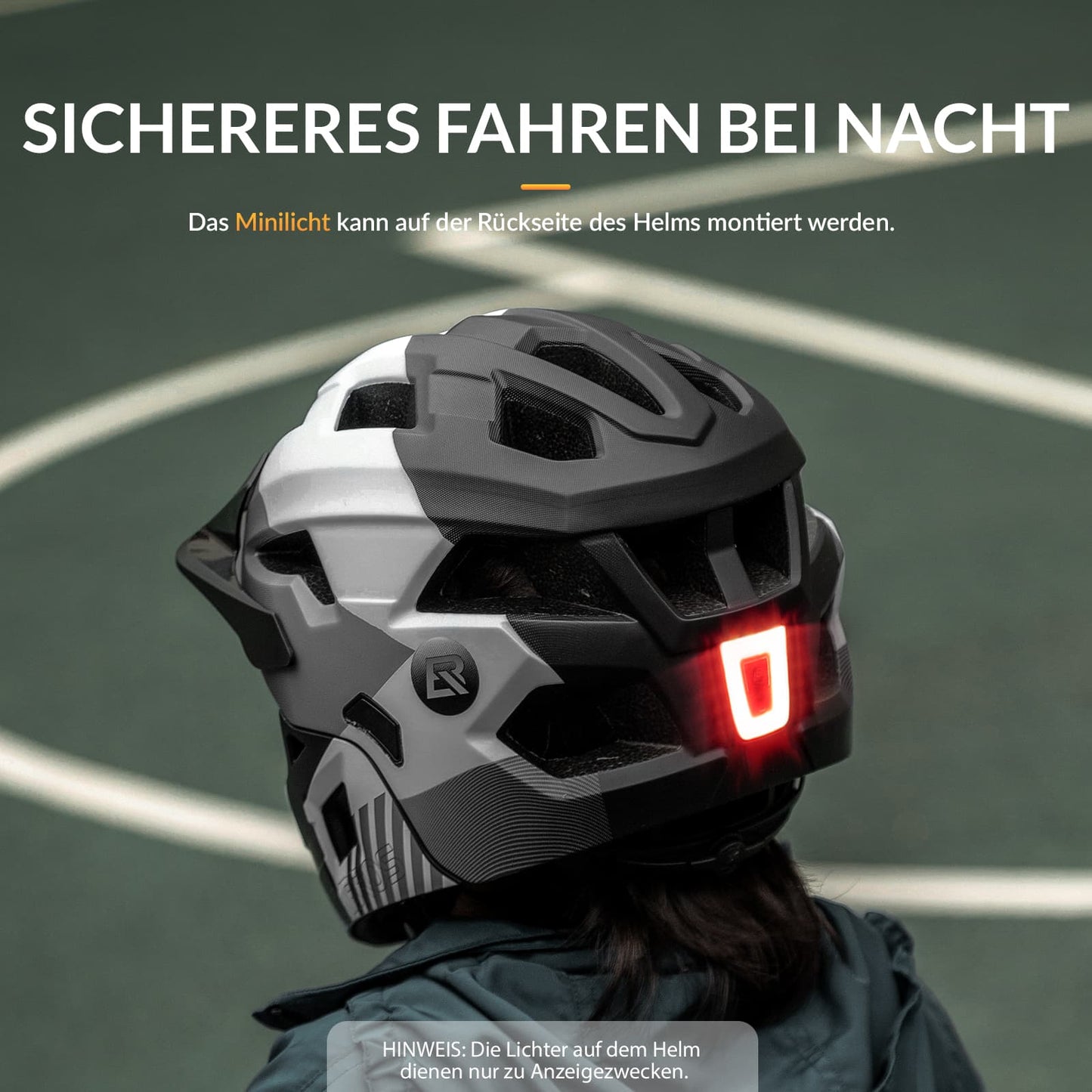 ROCKBROS Kinderhelm BMX MTB Downhill Helm mit Abnehmbarem Kinnschutz und Krempe