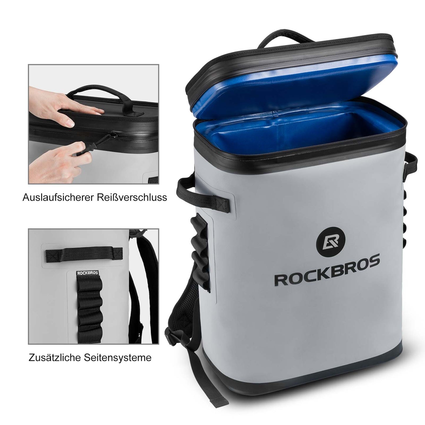 ROCKBROS Cooler Bag Waterproof Backpack 20L Insulated Lunch Bag