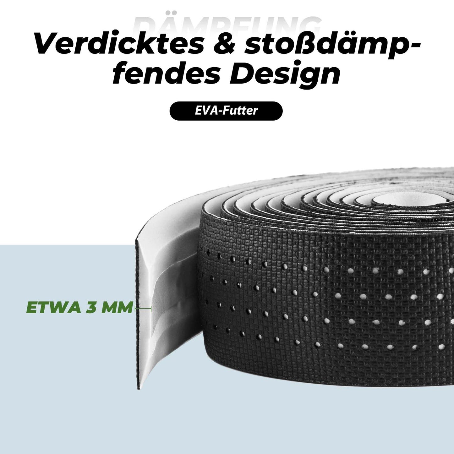 ROCKBROS Handlebar Tape for Road Bikes, Non-Slip, Shock-Absorbing Grip Tape, 2 Rolls