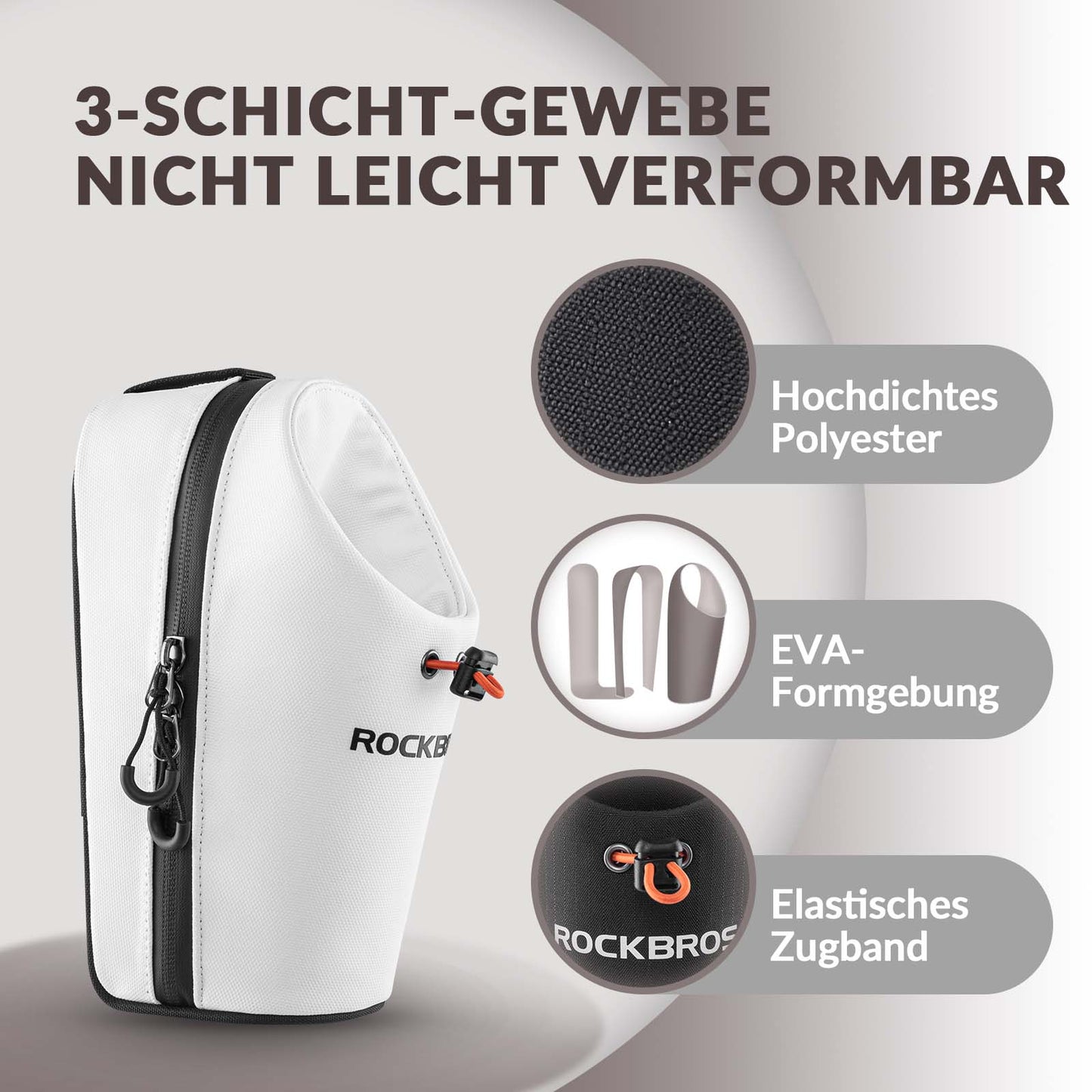 Handlebar bag, bottle bag, water bottle holder, multifunctional design