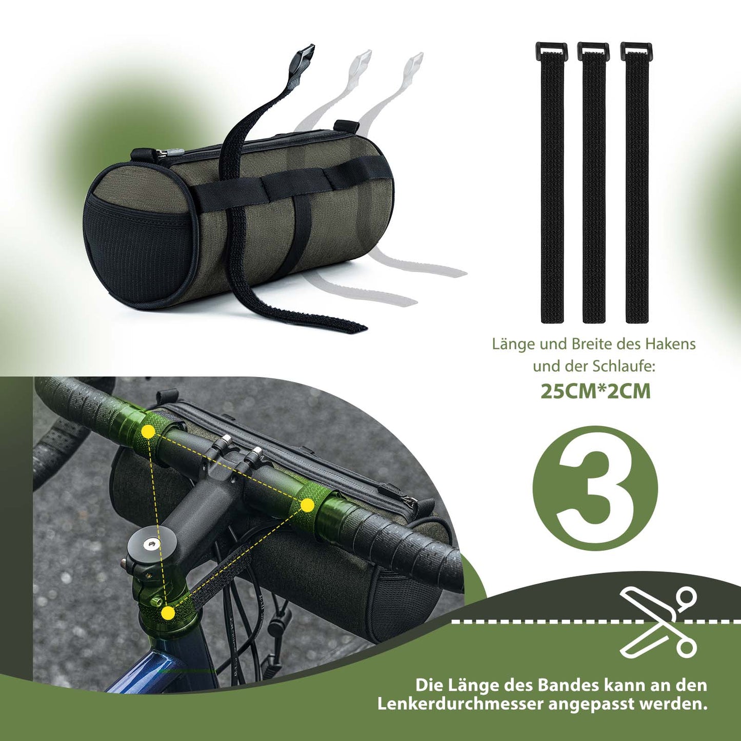 ROCKBROS stýristaska Fjölnota axlartaska með axlaról