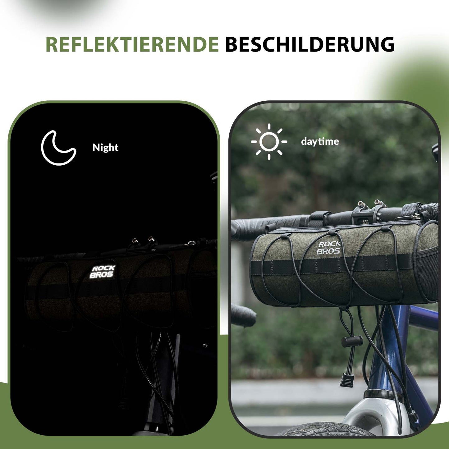 ROCKBROS stýristaska Fjölnota axlartaska með axlaról