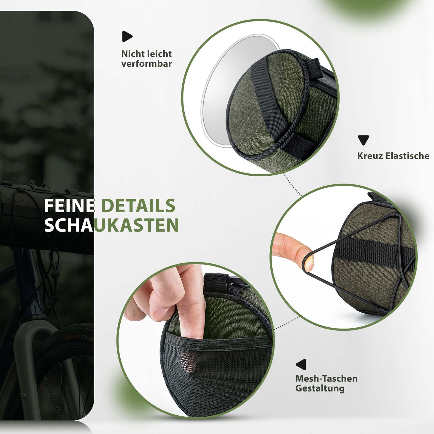 ROCKBROS stýristaska Fjölnota axlartaska með axlaról