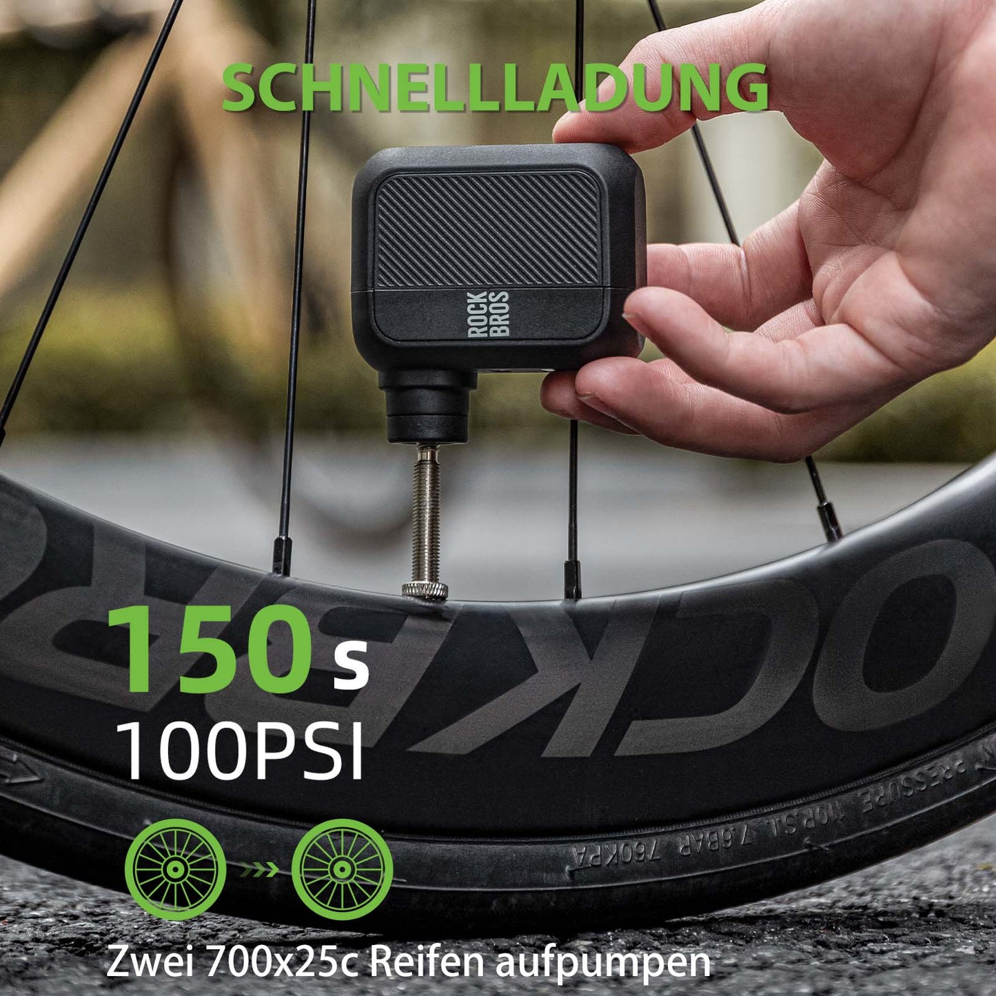 MINI-Elektrische Fahrradpumpe AS110