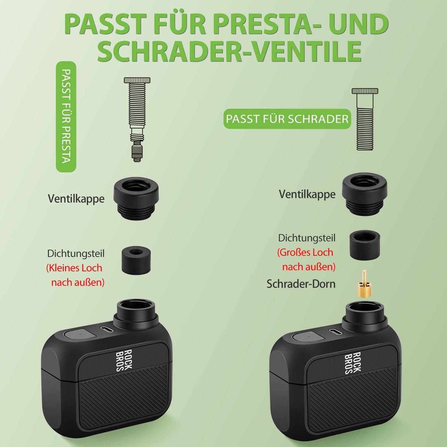 MINI-Elektrische Fahrradpumpe AS110