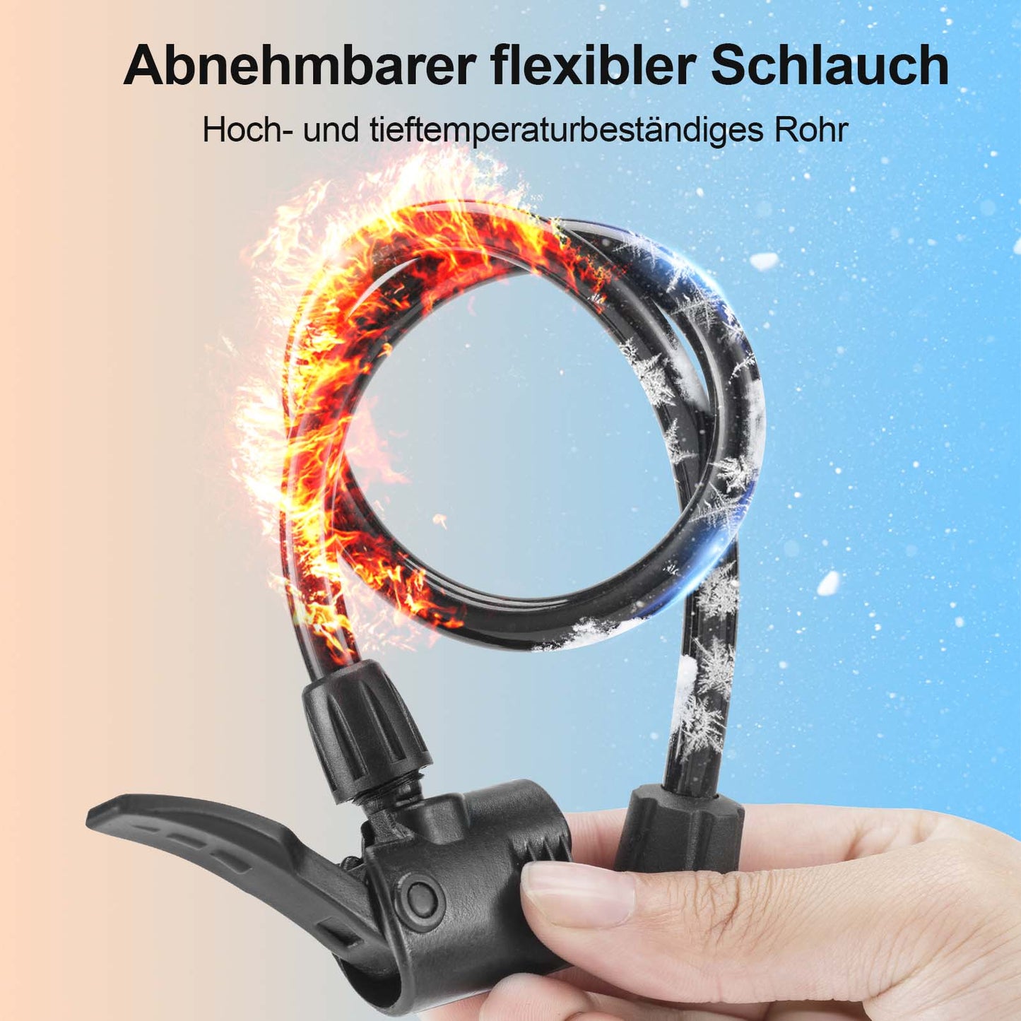 ROCKBROS Mini Portable Air Pump Foot Pump for all valves SV/AV