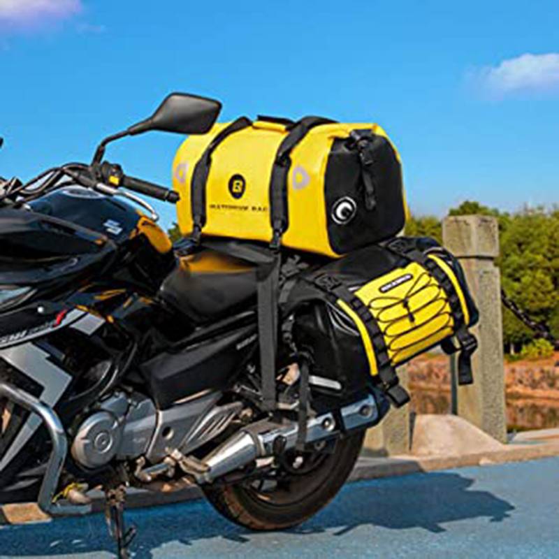 Motorcycle pannier bags, waterproof, 62L motorcycle bag