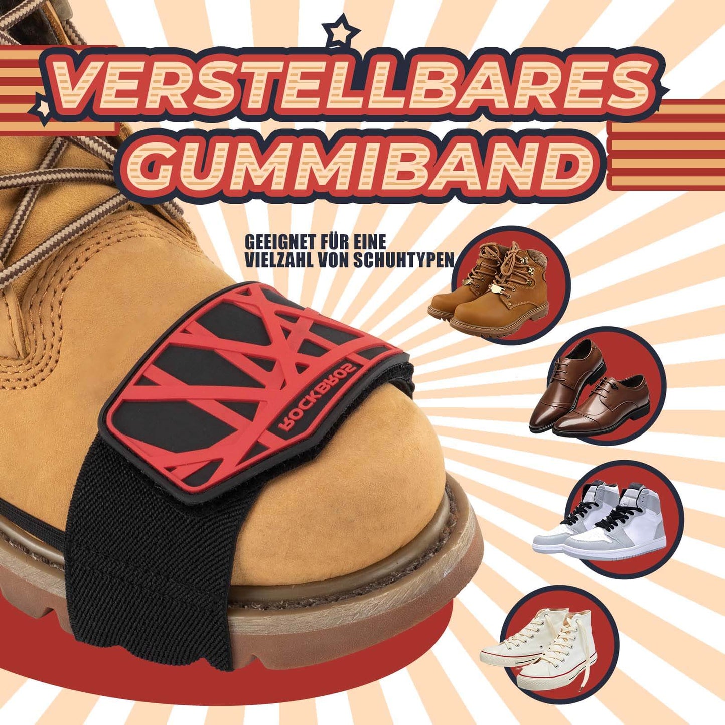 ROCKBROS mótorhjólaskiptihlíf með hálkuvörn, stillanleg skóhlíf, mótorhjólaaukabúnaður