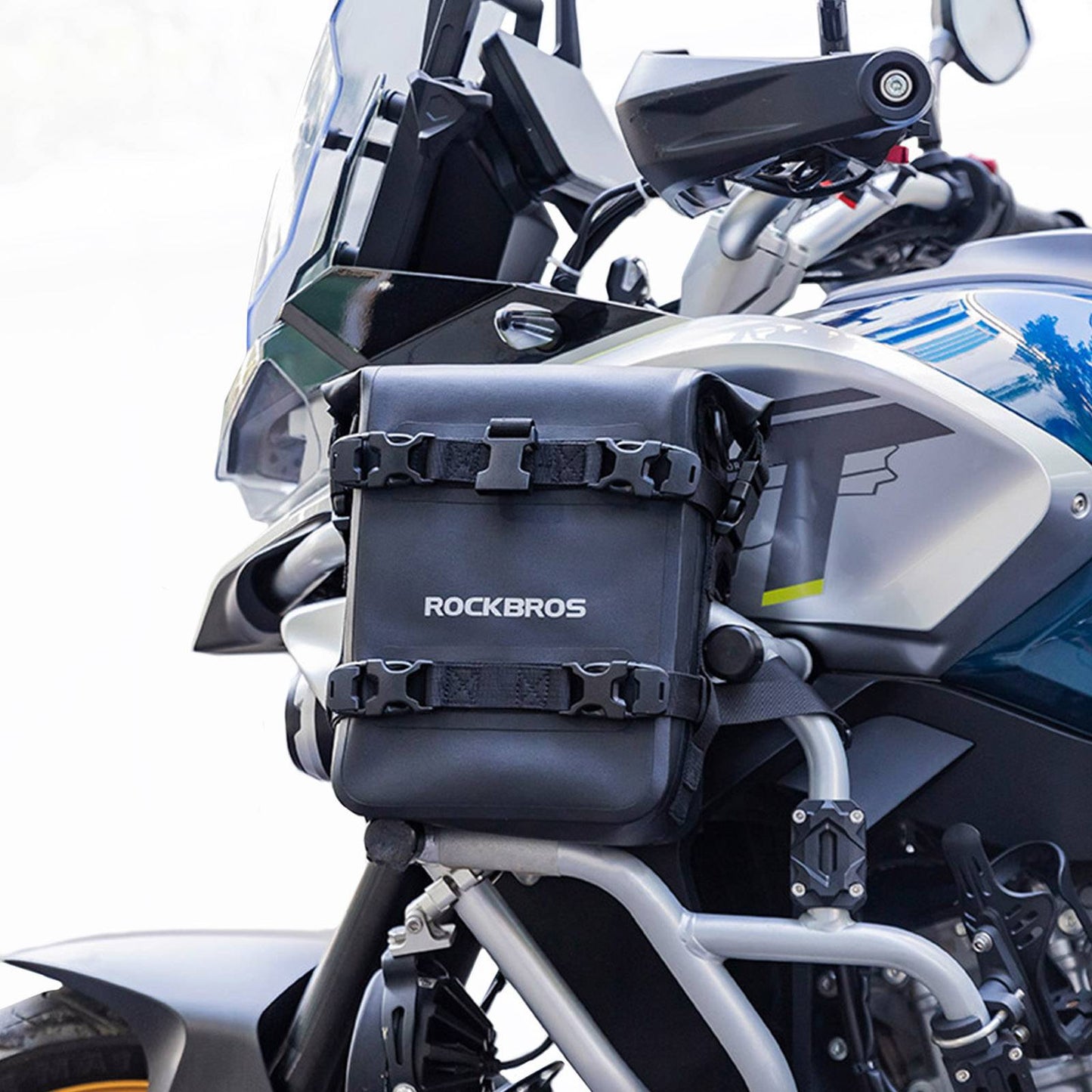 ROCKBROS Motorrad Seitentasche wasserdicht Gepäckträgertasche 5L Schwarz