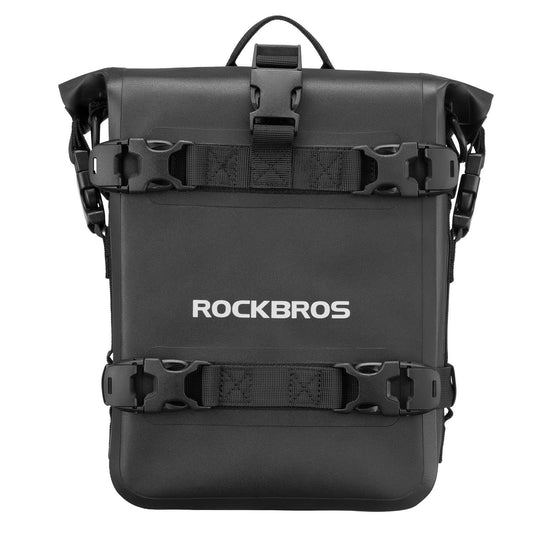 ROCKBROS Motorrad Seitentasche wasserdicht Gepäckträgertasche 5L Schwarz
