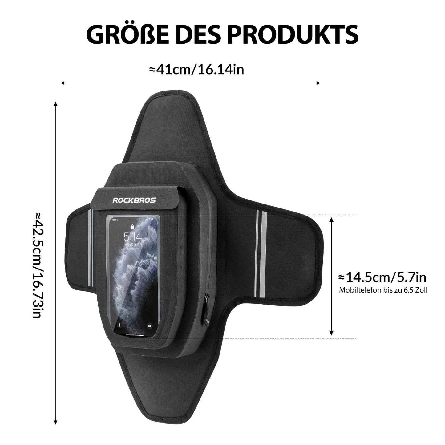 ROCKBROS Motorcycle Tank Bag Waterproof Magnetic Tank Bag Black