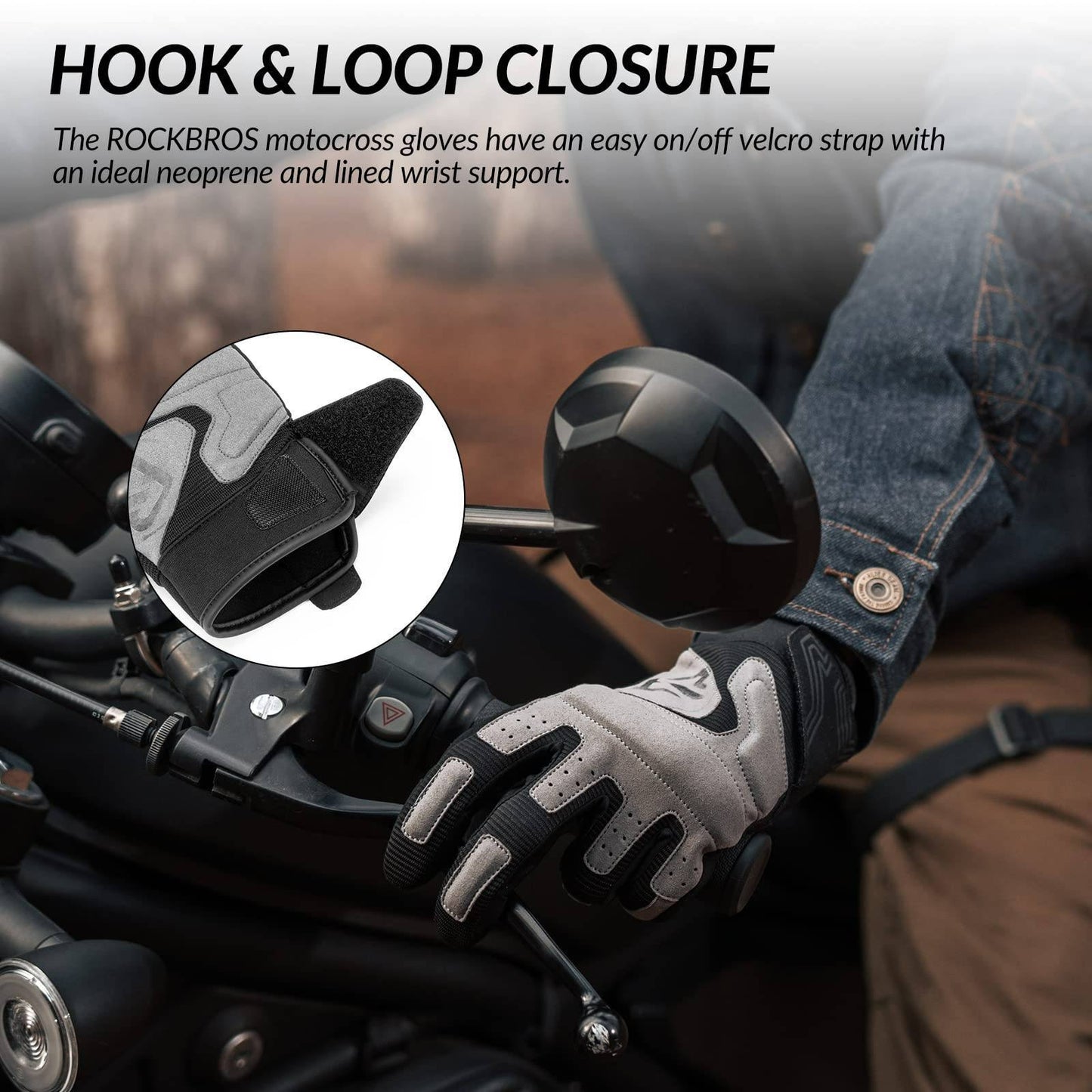 ROCKBROS Motorcycle Gloves Windproof Touchscreen Men's Gloves