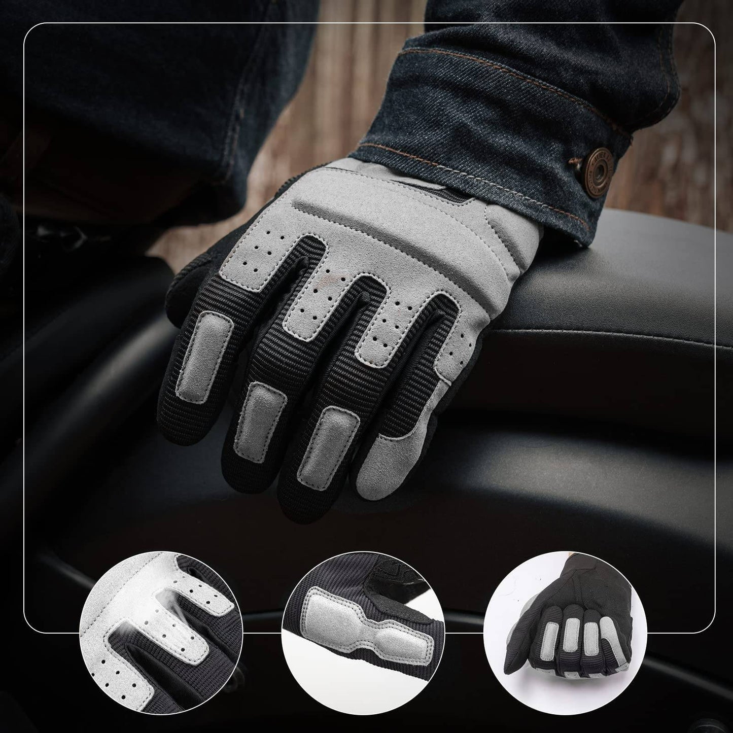 ROCKBROS Motorcycle Gloves Windproof Touchscreen Men's Gloves