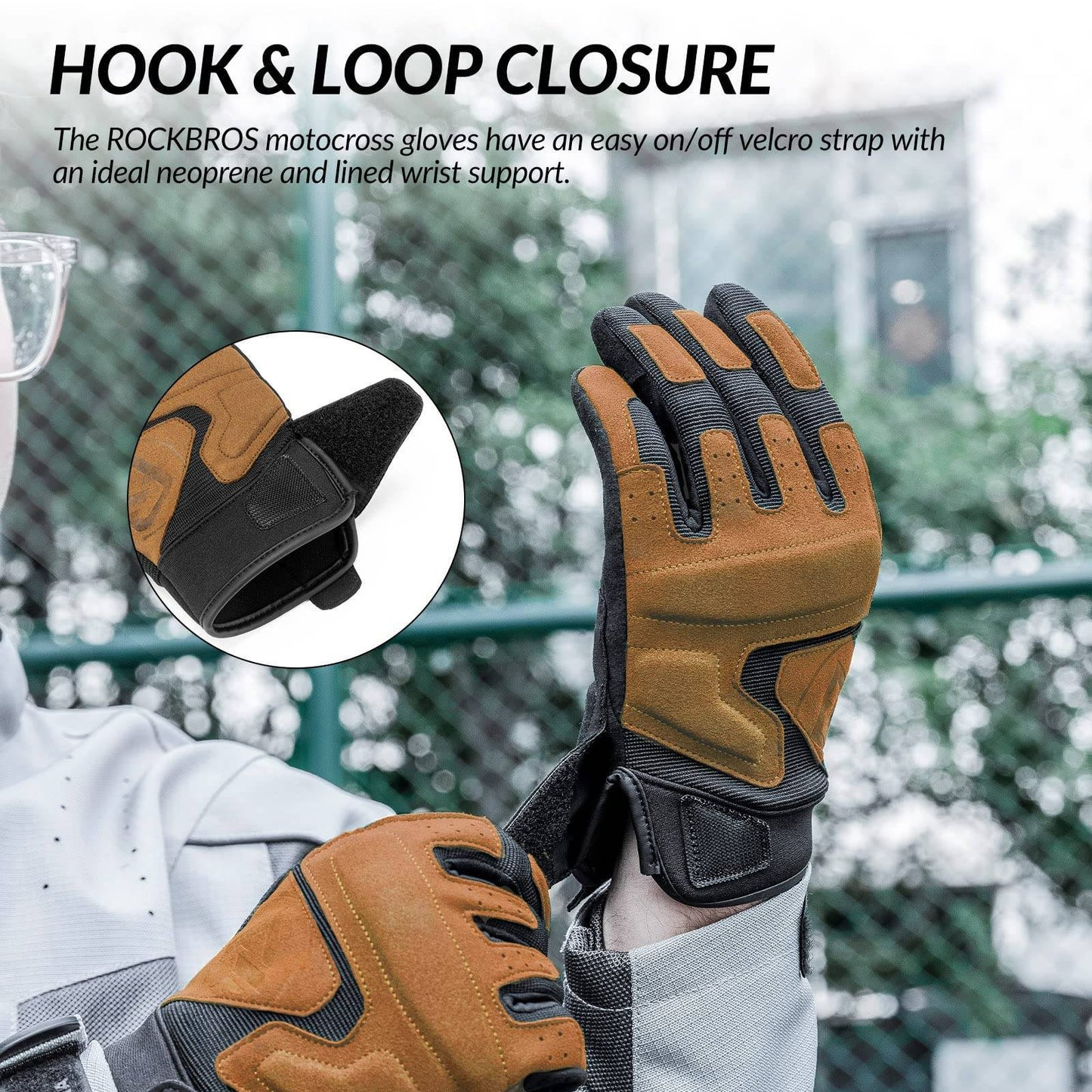 ROCKBROS Motorcycle Gloves Windproof Touchscreen Men's Gloves