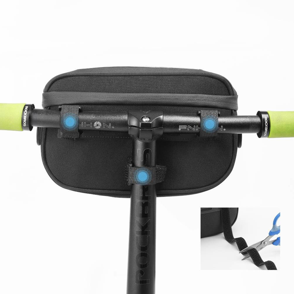 ROCKBROS Multifunctional Bicycle Handlebar Bag with PVC Touchscreen and Shoulder Strap