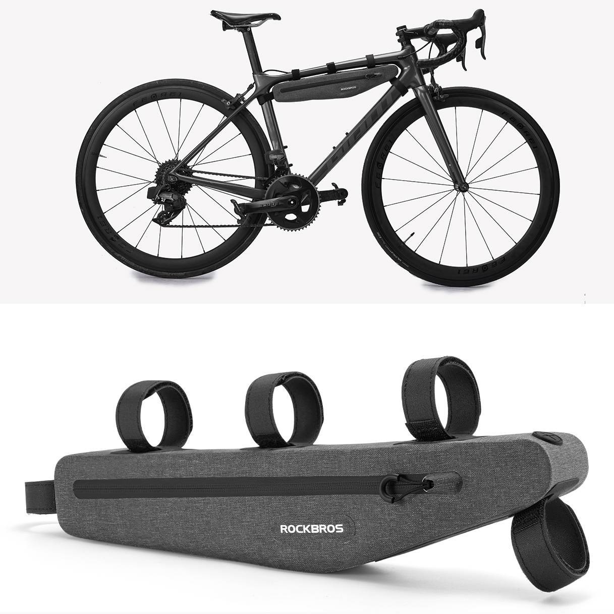 ROCKBROS Multifunktional Fahrradtasche 100% Wasserdicht 1,5L