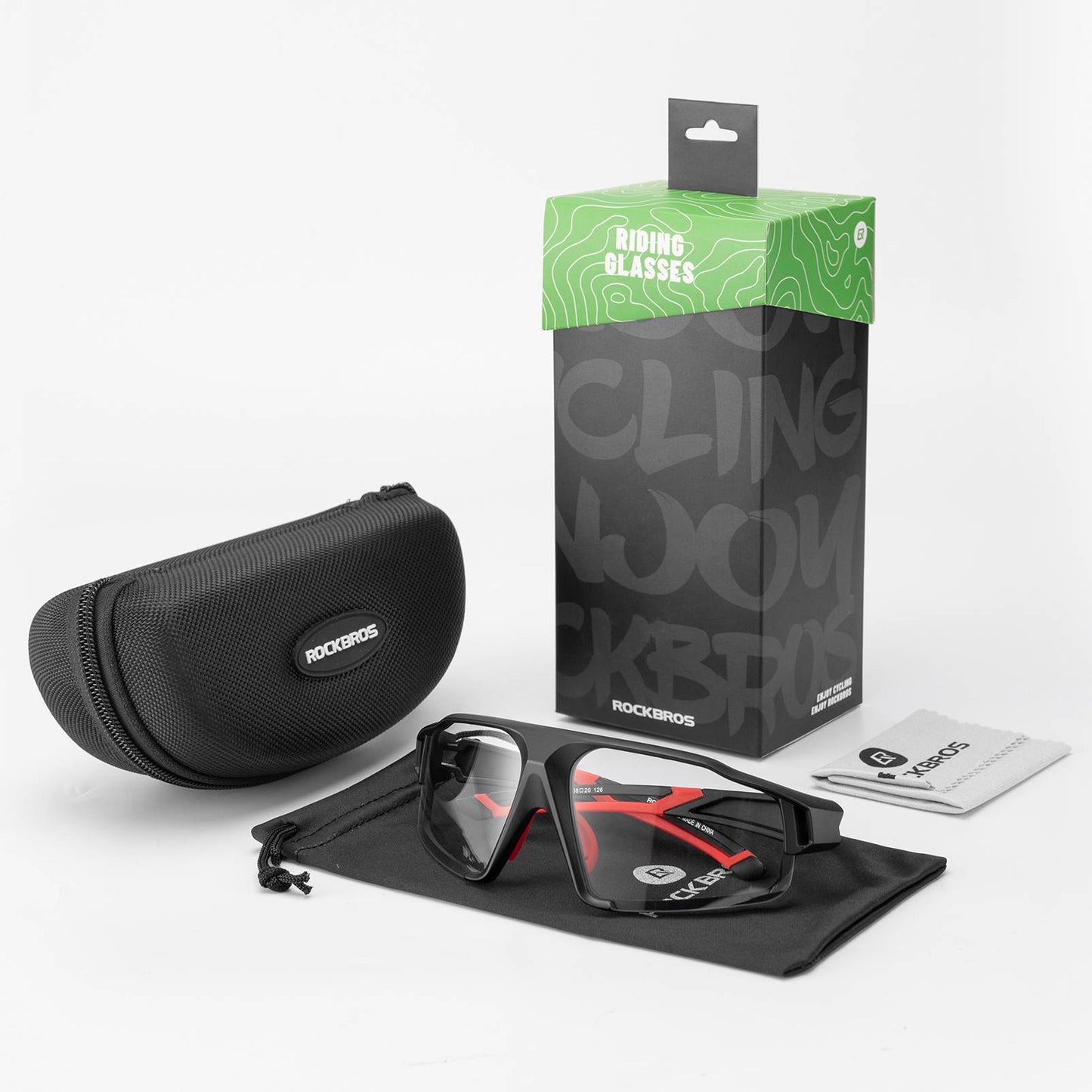 ROCKBROS ljóskróm sólgleraugu fyrir útivist, unisex