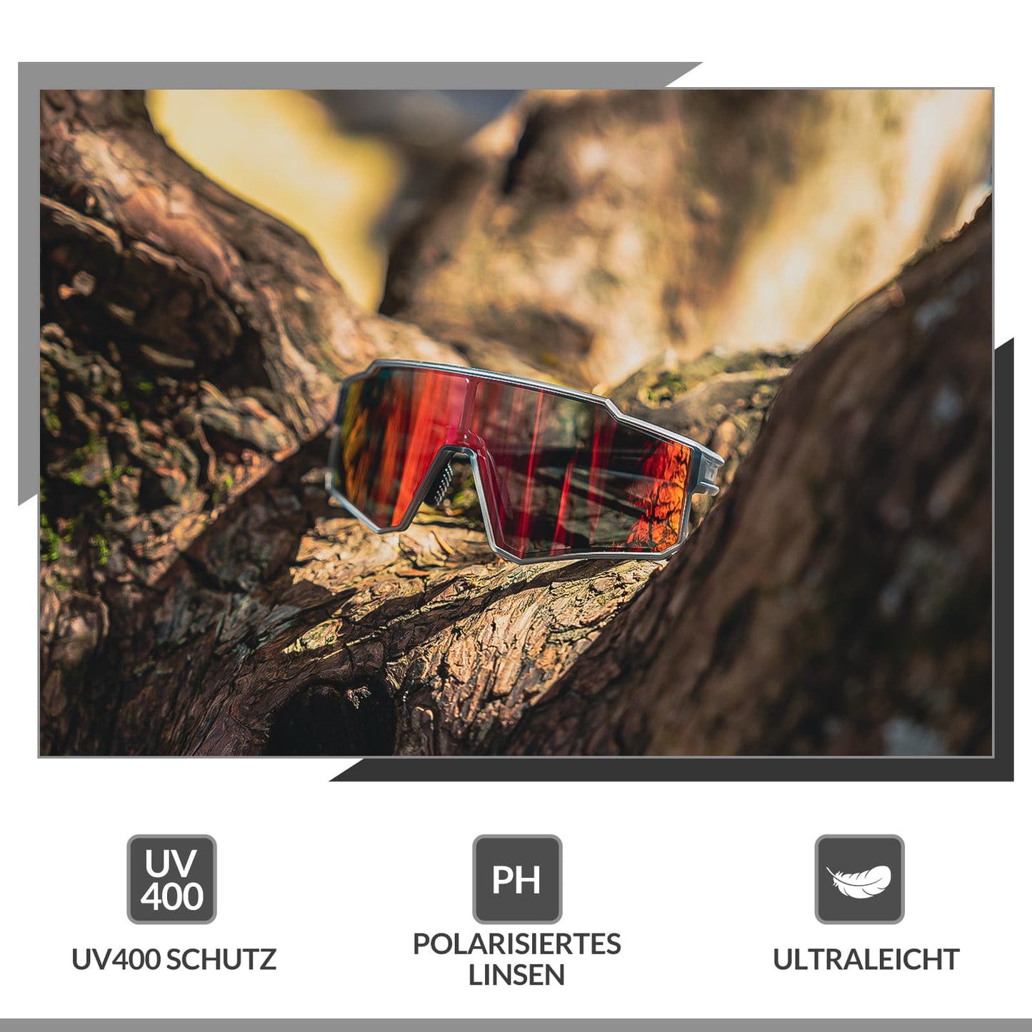 ROCKBROS skautaðar hjólagleraugu íþróttasólgleraugu fyrir útivist