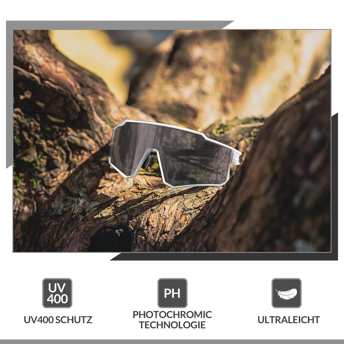 ROCKBROS skautaðar hjólagleraugu íþróttasólgleraugu fyrir útivist