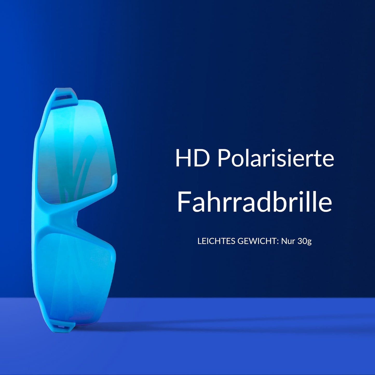 ROCKBROS sólgleraugu með skautun og UV400 vörn, ljósblá, unisex