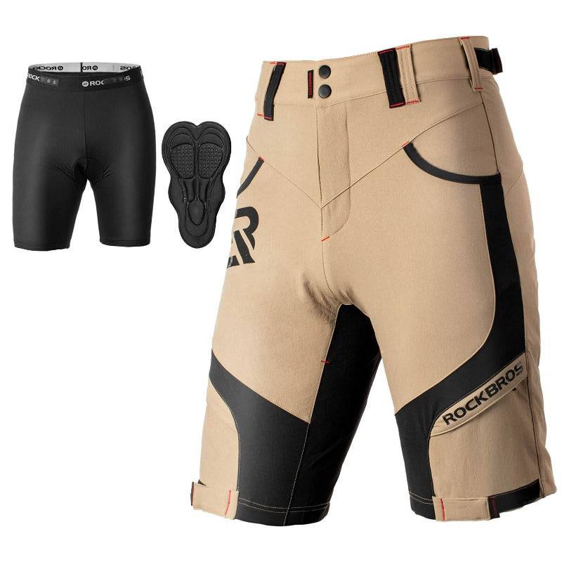 ROCKBROS Radhose Herren Kurz atmungsaktiv Anti-Stoß Fahrradhose