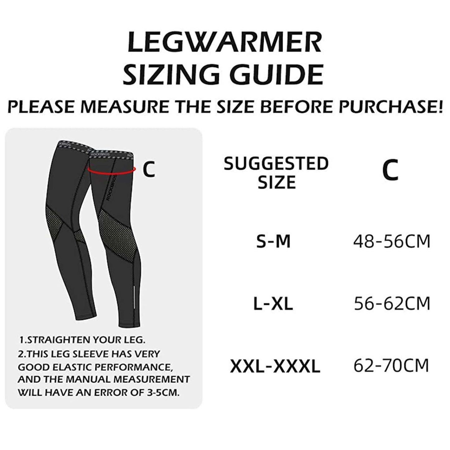 ROCKBROS Radsport Beinlinge Knieschutz Winter Anti Rutschen Beinwärmer