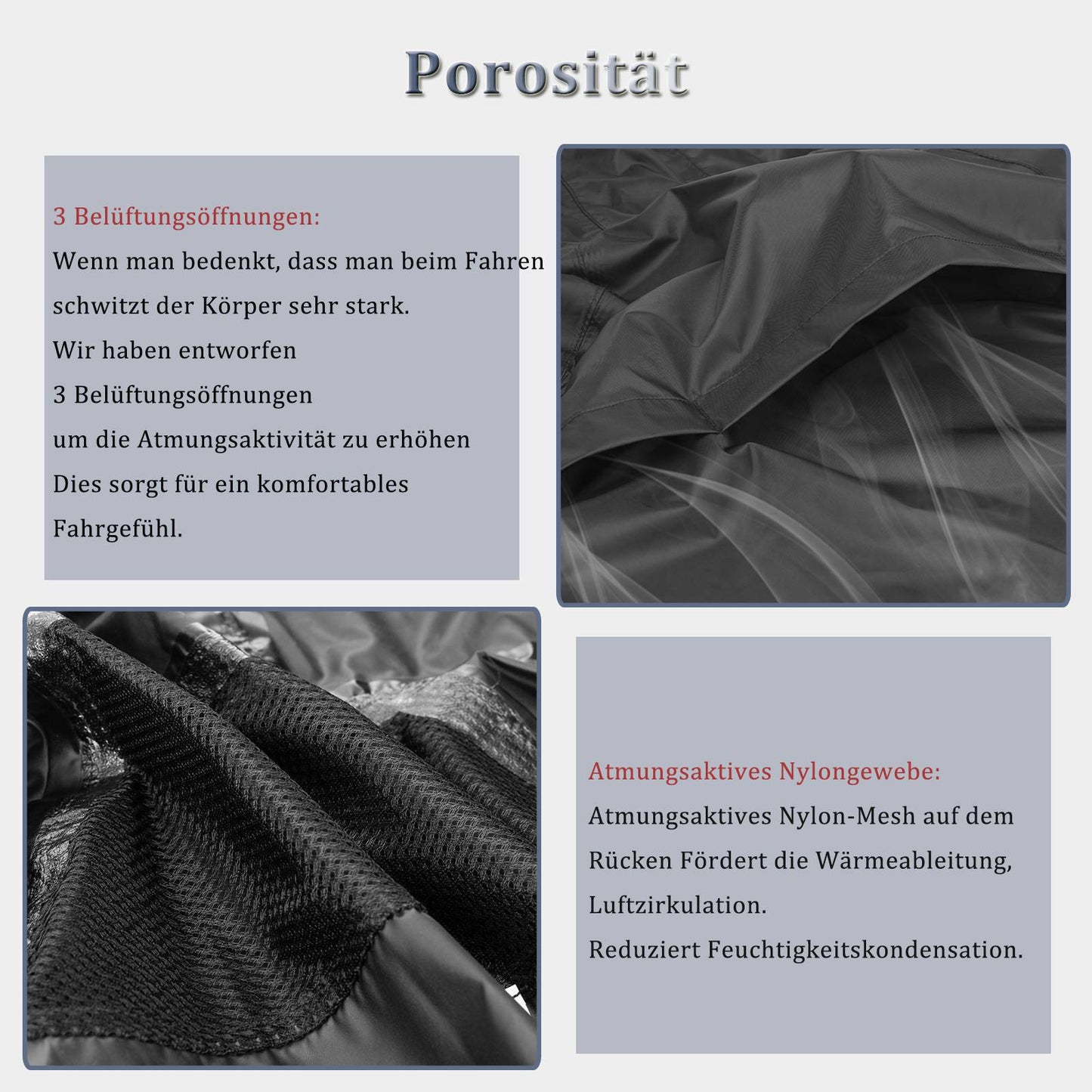 ROCKBROS hjólreiðaregnjakki fyrir karla, vatnsfráhrindandi, léttur hjólreiðajakki