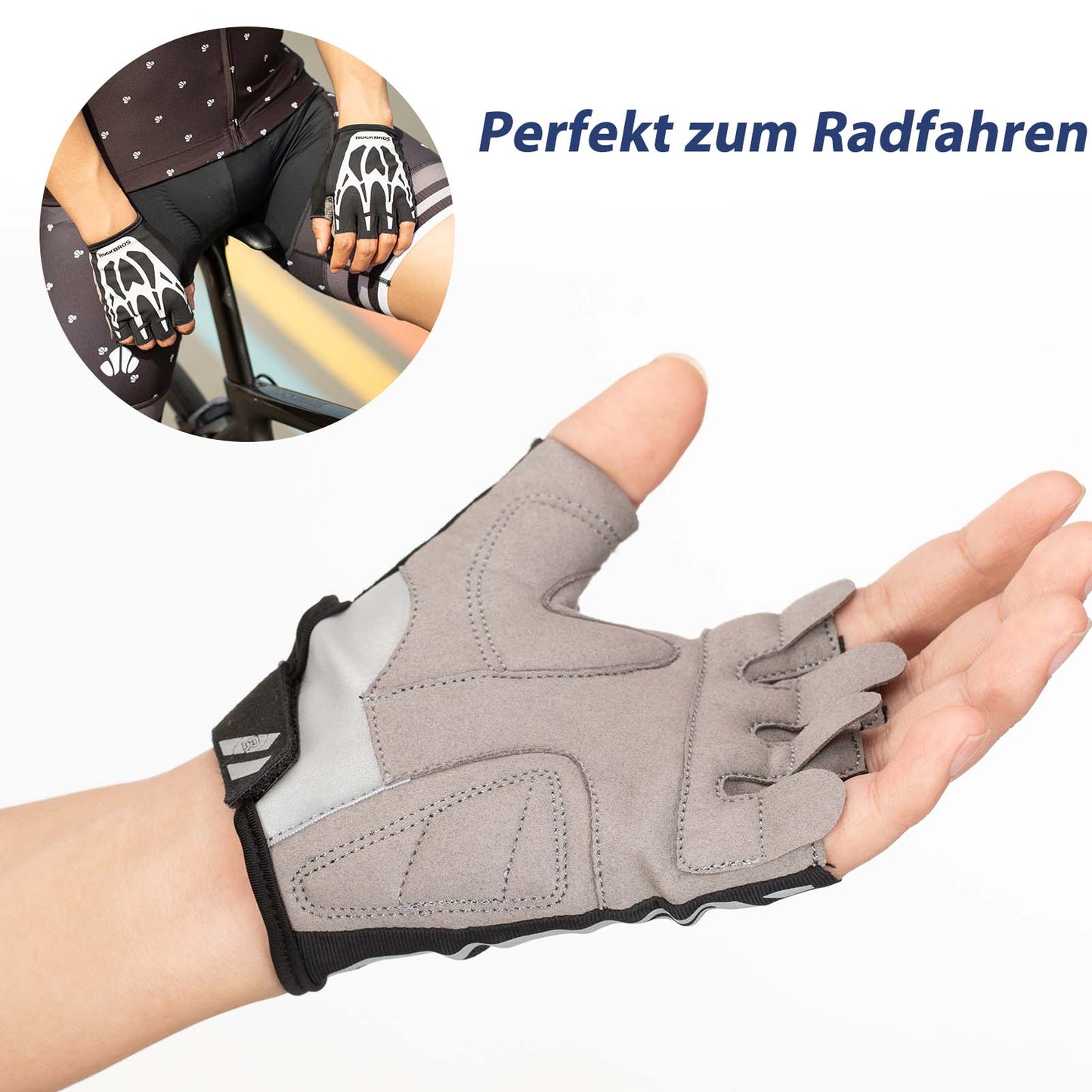 Cycling Touchscreen Fingerless Gloves Spring