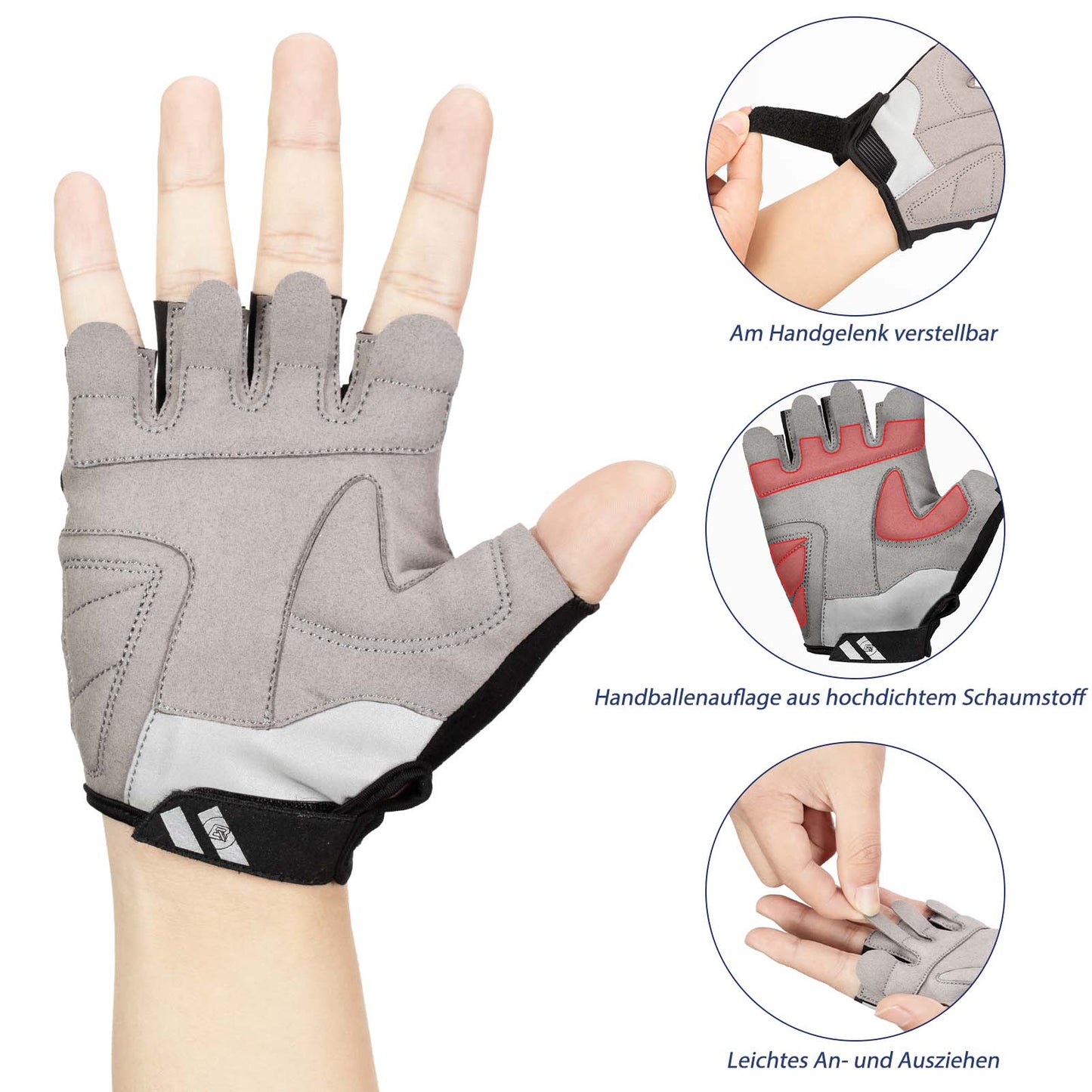 Cycling Touchscreen Fingerless Gloves Spring