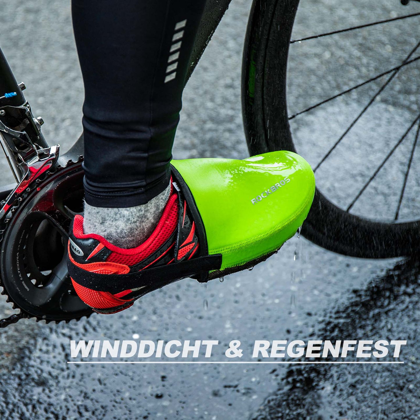 ROCKBROS Radsport Überschuhe Wasserabweisend Kevlar Fahrrad Shoe Cover