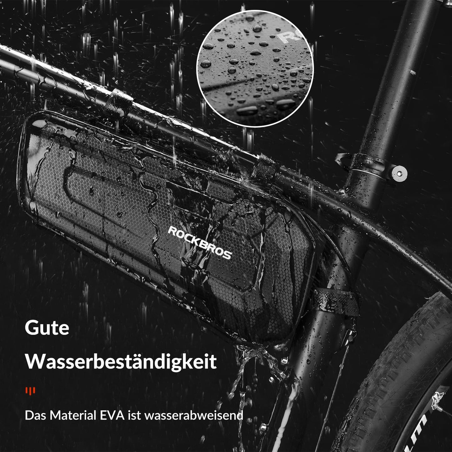 ROCKBROS Frame Bag Bicycle Bag for MTB, Road Bikes 1.5L / 2.5L