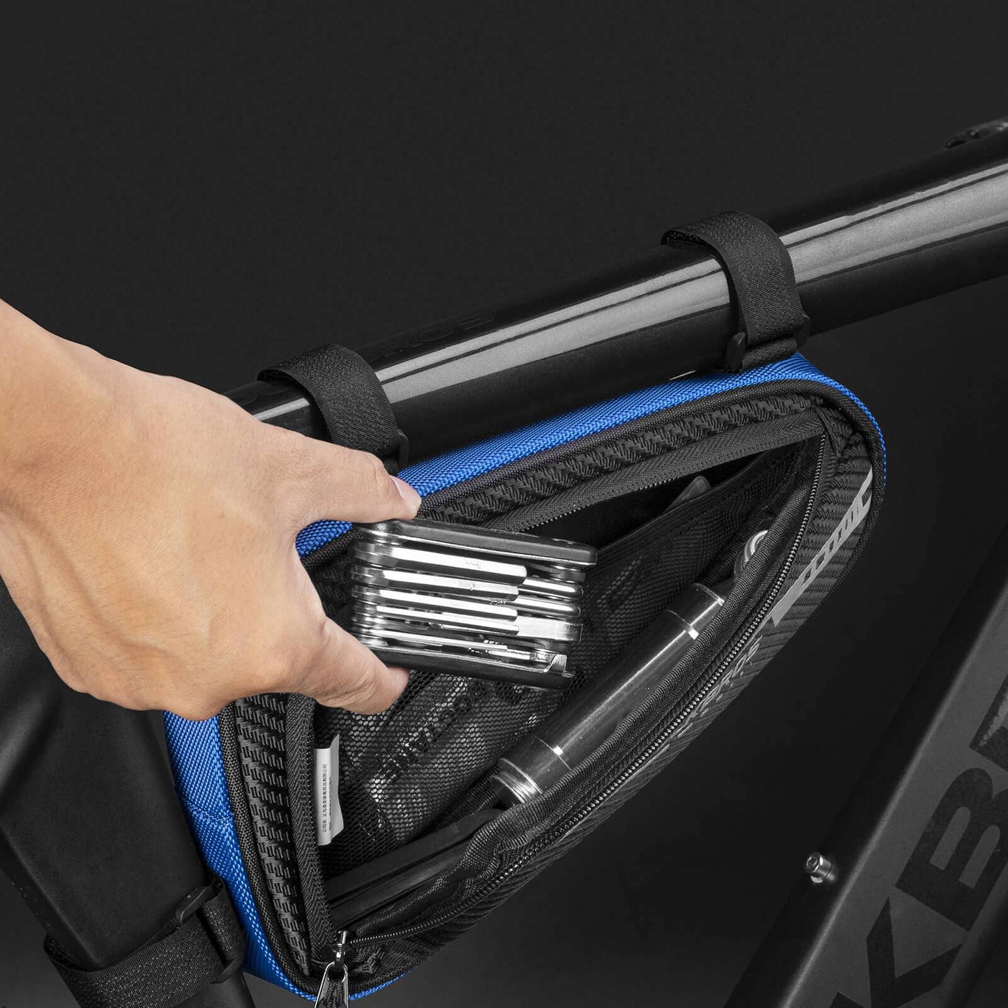 ROCKBROS Waterproof Frame Bag, Triangle Bag for MTB &amp; Road Bikes, 1.2L