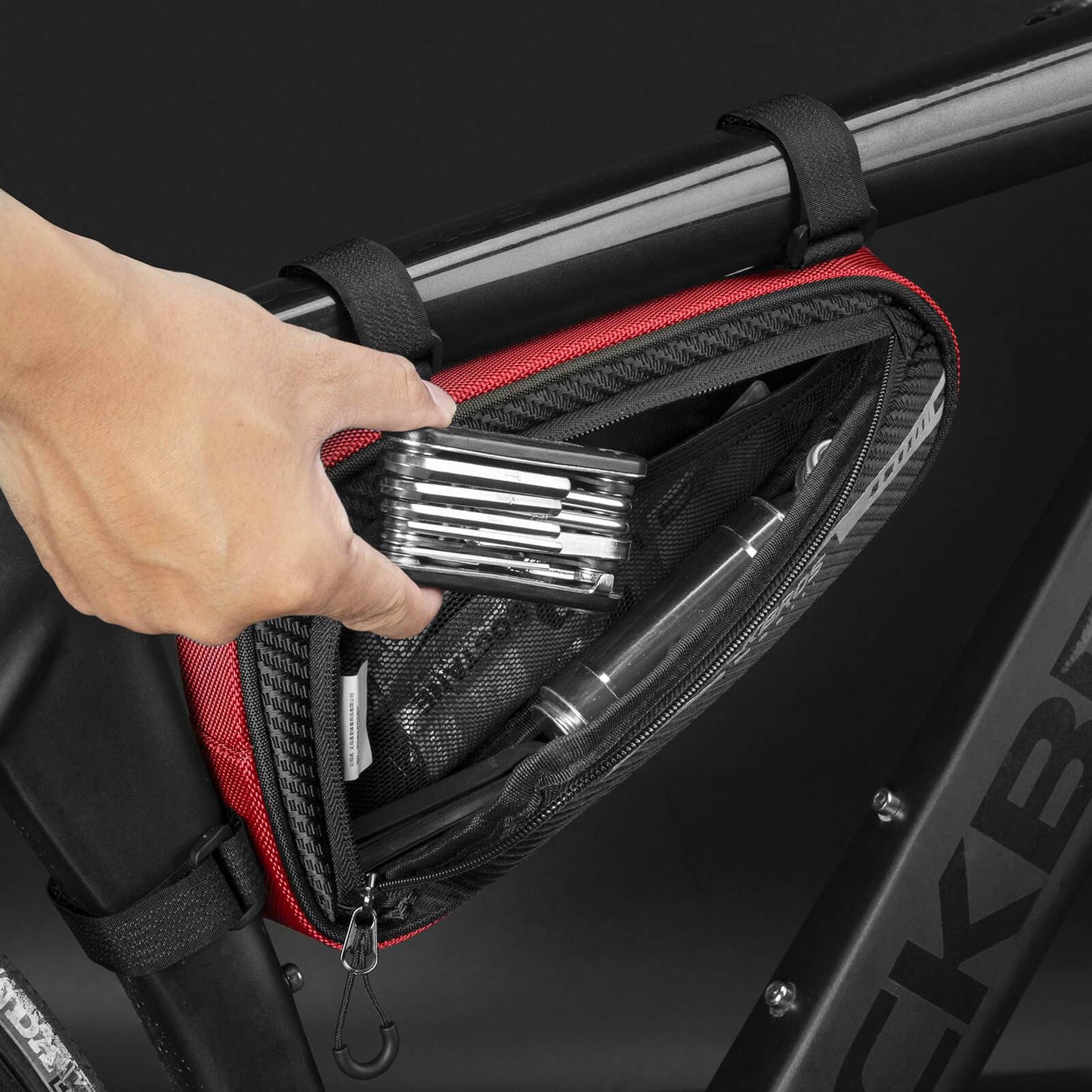 ROCKBROS Waterproof Frame Bag, Triangle Bag for MTB &amp; Road Bikes, 1.2L