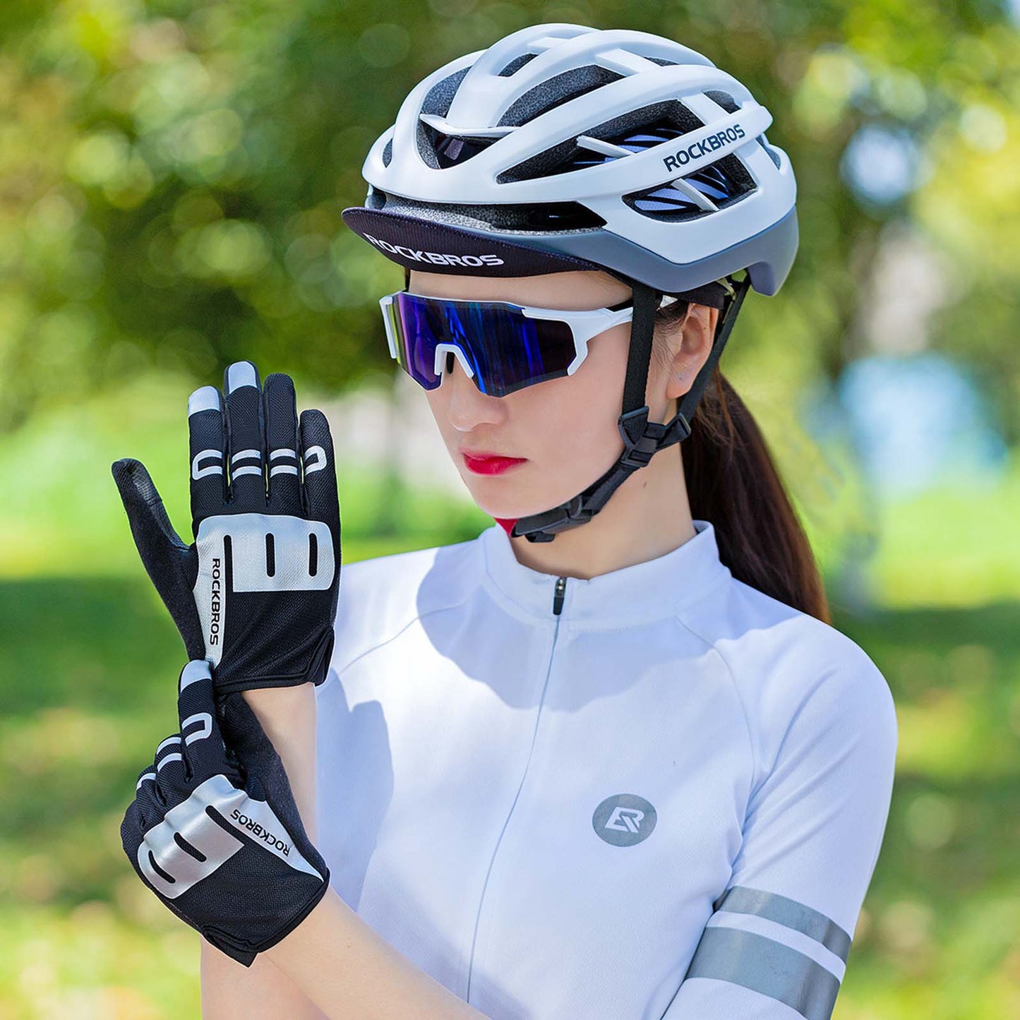 ROCKBROS Reithandschuhe Full Finger SBR Herren Sporthandschuhe M-XXL