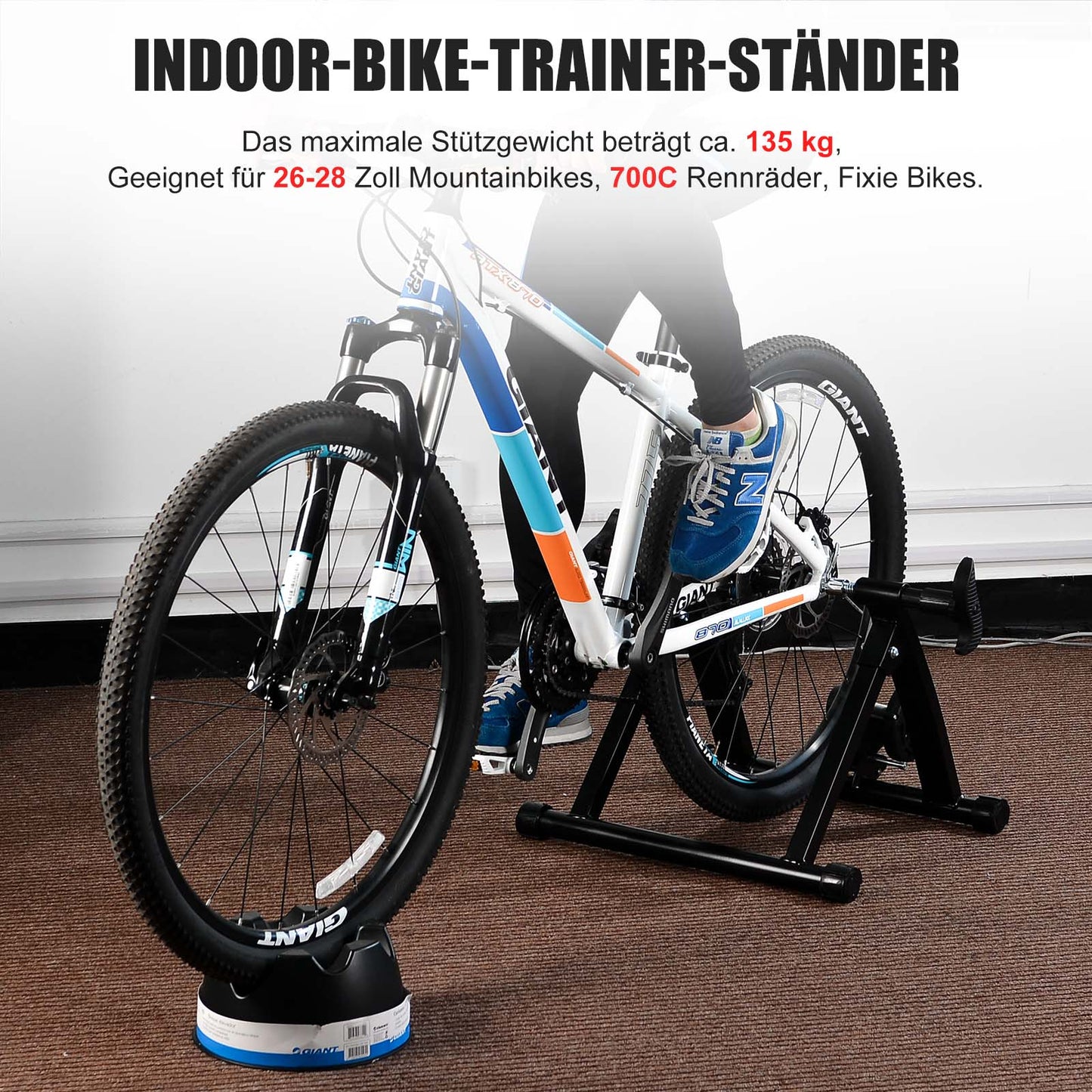 ROCKBROS Rollentrainer Magnetisches Indoor-Bike-Trainingsgerät Faltbar