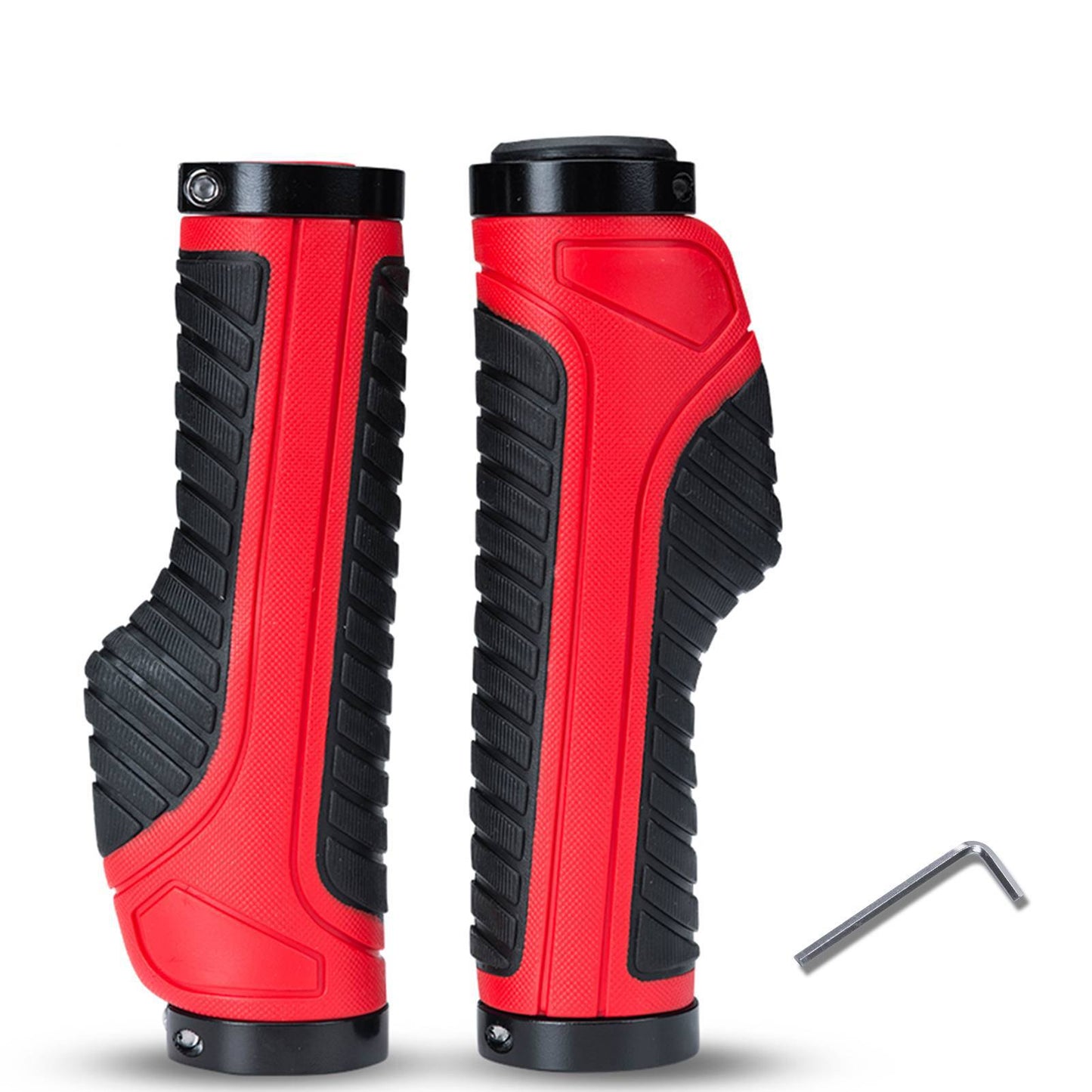 ROCKBROS reiðhjólahandföng úr gúmmíi með læsingarhönnun fyrir fjallahjól